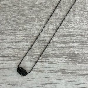 Kendra Scott Gunmetal Elisa Necklace